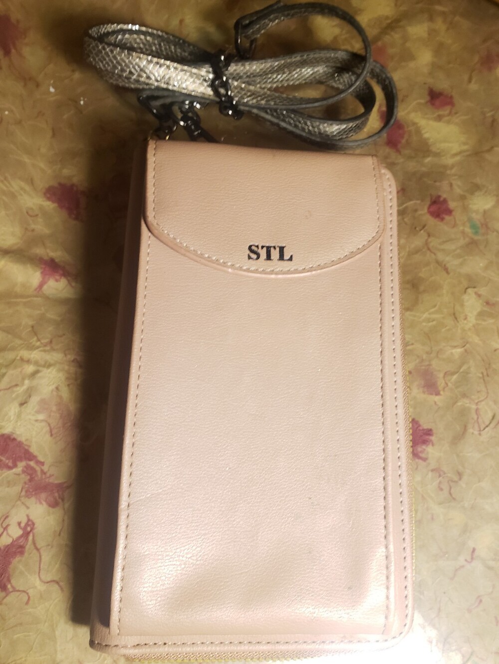 Selena The Label STL Blush Pink Crossbody Wallet Phone Purse